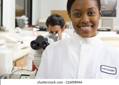 Female Laboratory Technician, Smiling, Portrait