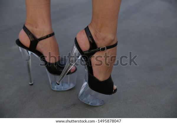 very high wedge sandals