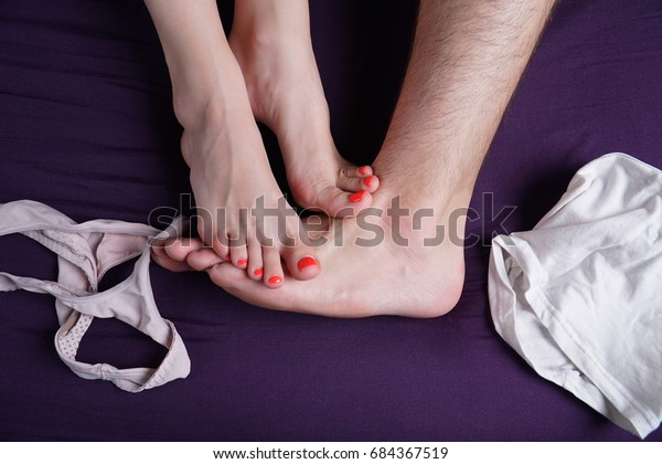 Girl On Male Feet