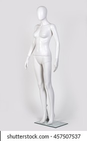 Female Mannequin Isolated Against White Background.