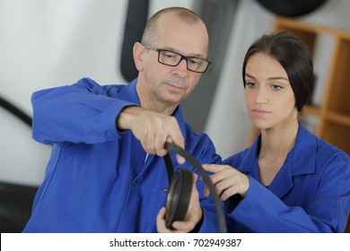 female mechanician apprentice