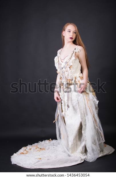 Female Model Old Vintage Steam Punk Stock Photo Edit Now 1436453054