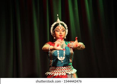 A Female Odissi Dancer Stunned On Seeing God At The Ente Kudumbam On October 27,2019 At Shukra Hall,Bengaluru.