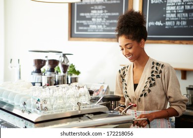 Female Owner Of Coffee Shop