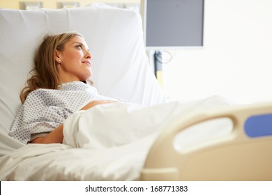 Female Patient Resting Hospital Bed Stock Photo (Edit Now) 168771383