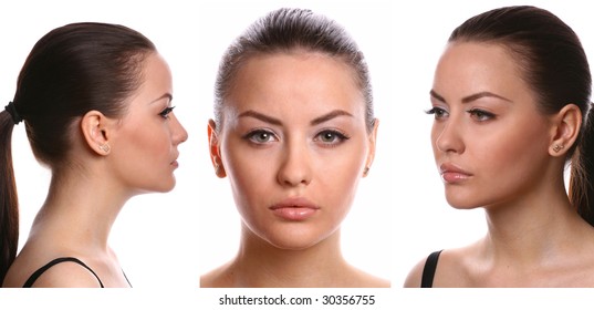 Face Profile Front Hd Stock Images Shutterstock