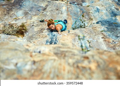 Female Rock Climber 