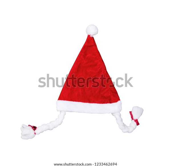 santa hat with plaits