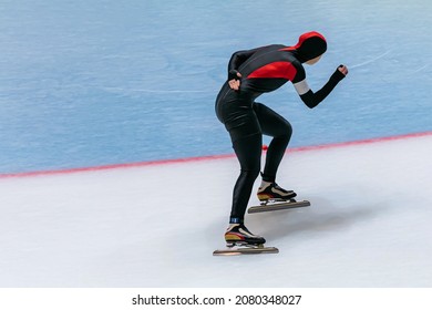 Female Skater Run Speed Skating Competition