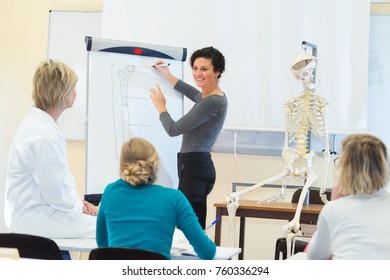 Female Student In Biology Class