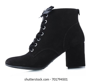 Female Suede Shoes Black Side View Stock Photo 701794501 | Shutterstock