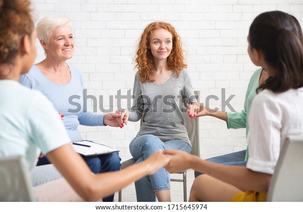 3 Counseling A Multicultural Group Seniors Images, Stock Photos ...