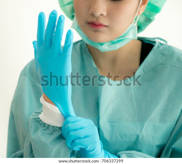 surgical gloves nurse