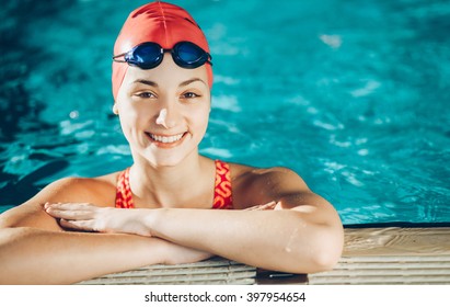 Female Swimmer/ Portrait Of A Female Swimmer 