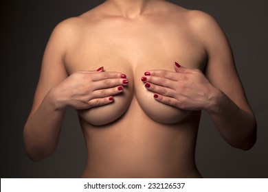 Hands Covering Breast Images Stock Photos Vectors Shutterstock Images, Photos, Reviews