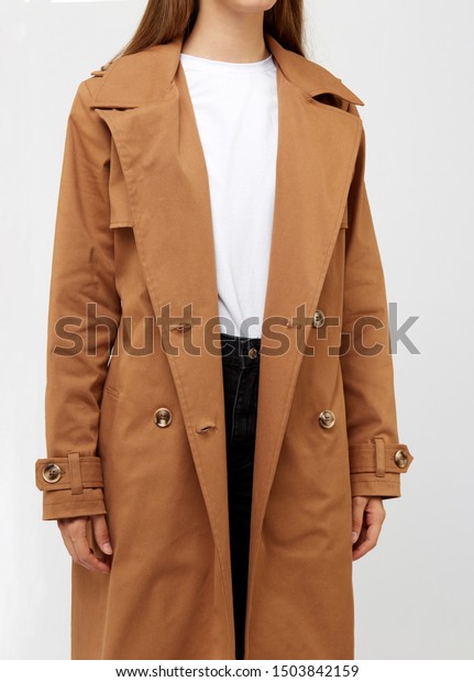 camel color trench coat