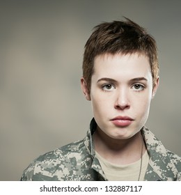 Female US Army Soldier