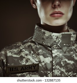 Female US Army Soldier