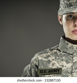 Female US Army Soldier