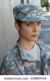 Female US Army Soldier