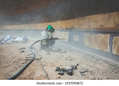 Female Worker Surface Corrosion Plate Preparation Stock Photo ...