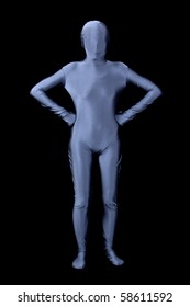 Female In Zentai Suit