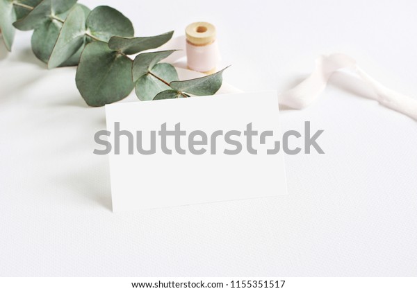 Download Feminine Stationery Mockup Scene Paper Greeting Objects Stock Image 1155351517 Yellowimages Mockups
