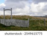 Fence in abandoned Icelandic field