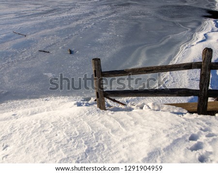 Similar – Hüttenzauber Holz Winter