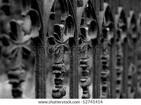 fence in the cemetery