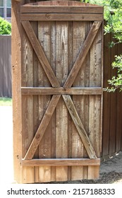 Fence Damaged By Hail, Weathered Fence