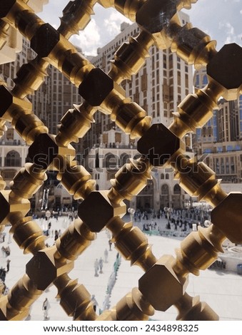 fence in the forbidden mosque in the city of Makkah in the kingdom of Saudi Arabia 