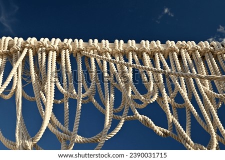 A Fence Made Of Ship's Ropes