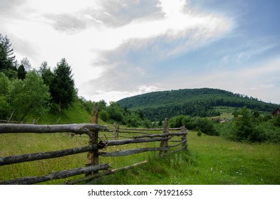 fence in the mountains
