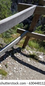 Fence on a path