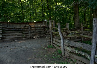 Fence And A Path To The Pig Pen