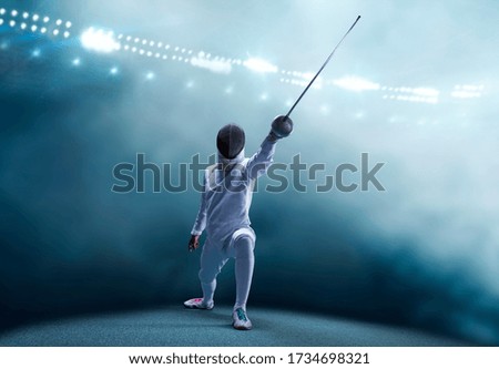 Similar – Image, Stock Photo Fencing Fight Sports