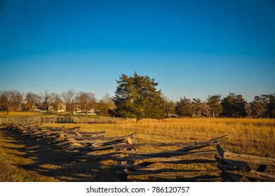 Fences And Shadows - Appomattox Court House National Historical Park