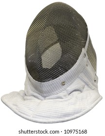 Fencing Mask Isolated With Clipping Path