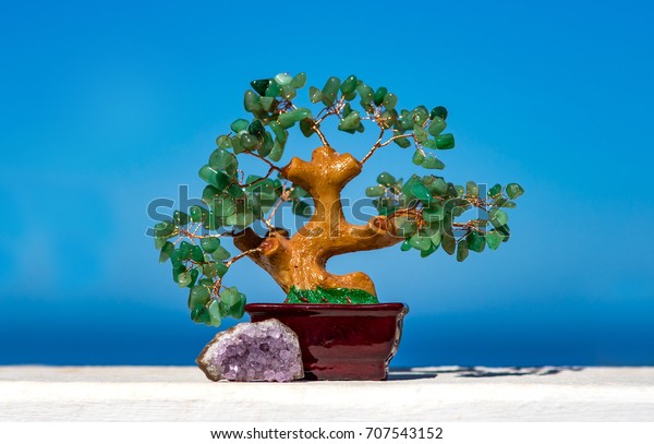 Feng Shui Bonsai Tree Semi Precious Stock Photo Edit Now 707543152