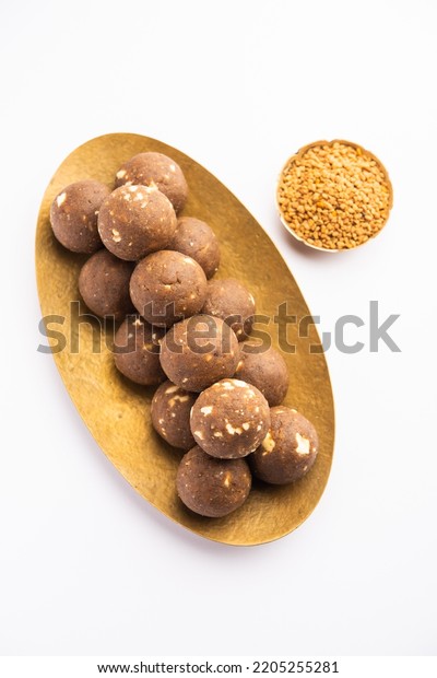 Fenugreek Methi Ke Laddu Laddo Laddoo Stock Photo Shutterstock