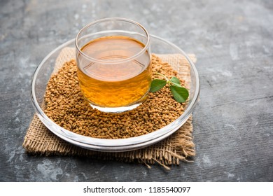 Fenugreek Seeds Methi Dana Drink By Stock Photo (Edit Now) 1185540082