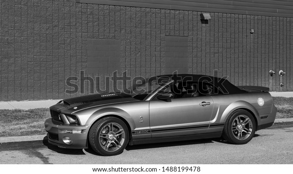 FERNDALE, MI/USA - AUGUST 17,\
2018: A 2007 Shelby GT500 Super Snake car at \