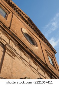 Ferrara, Italy. Chiesa Del Gesù, The Church Was Built For The Fathers Of The Society Of Jesus, Called To Ferrara By The Este Family In 1551. Facade.