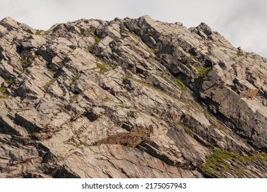 Ferrata trail on a rocky mountain closeup. Norway, Vegatrappa. - Powered by Shutterstock