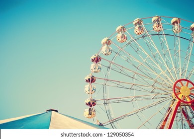 Ferris Wheel and Carnival Tent