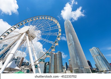 Ferris Wheel In Hong Kong