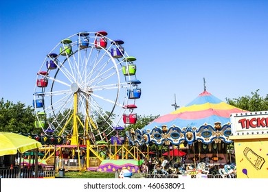 Ferris Wheel at local County Fair - Shutterstock ID 460638091