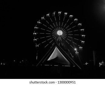 
Ferris Wheel At The Lollapalooza Brazil Festival