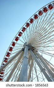 Ferris Wheel In Navy Pier, Chicago